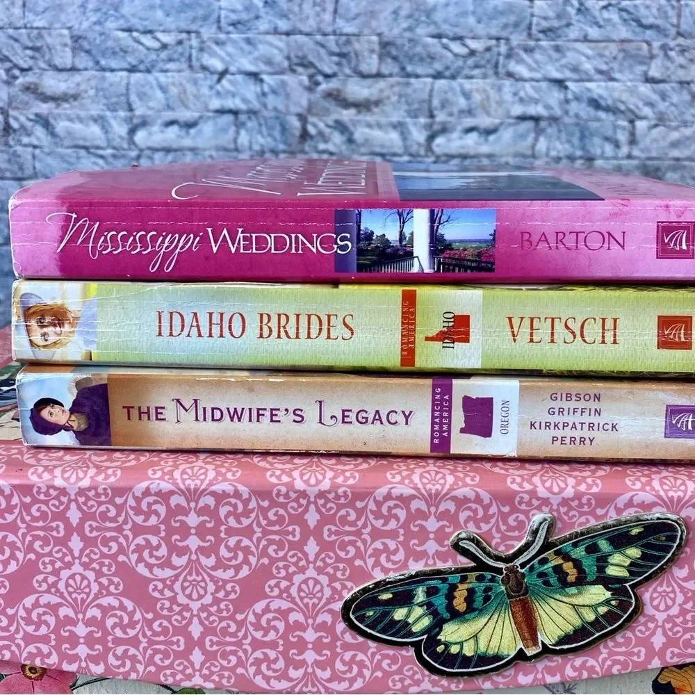 Mississippi Idaho Oregon Love Romance Novels Paperback Book Bundles Set of 3